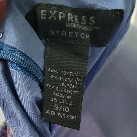 VTG Y2K 90s Express floral spaghetti strap dress, size 9/10 - Picture 9 of 9